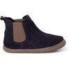 Boots enfant Pisamonas Bottes Barefoot Cuir Su&eacute;d&eacute; Style Chelsea Bleu