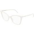 Lunettes sur Grenoble : Lunettes de soleil Saint Laurent SL 386 Cadres Optiques, Blanc/Transparent, 53 mm