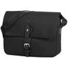 Sac bandouli&egrave;re Katana Besace Nylon Garni Cro&ucirc;te De Cuir De Vachette K 29301 Noir