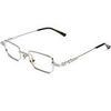 Lunettes de soleil Xlab Bloc bleu Ibiza Cadres Optiques, Argent, 45 mm Argent&eacute;