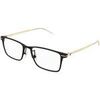 Lunettes de soleil Montblanc MB0396ON Cadres Optiques, Noir/Transparent, 56 mm