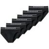 Slips Schiesser Homme Slip Paquet de 6 6PACK Rio-Slip "95/5" Noir