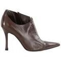 Bottes femme sur Grenoble : Boots Sergio Rossi Talons en cuir marron