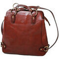 Sac a dos Katana Sac Shopping/sac &Agrave; Dos 2-en-1 Cuir De Vachette Collet K82612 Marron