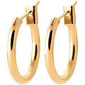 Boucles oreilles Brillaxis Cr&eacute;oles plaqu&eacute; or 12mm Jaune Grenoble