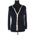 Gilet Tara Jarmon Cardigan en coton bleu Grenoble