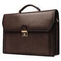 Serviettes sur Grenoble : Porte document Katana Cartable Refente De Cuir De Vachette 2 Soufflets K 63025
