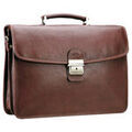 Porte document Katana Cartable Cuir De Vachette Gras 2 Soufflets K 31022