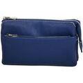 Pochette Katana Pochette En Cuir De Vachette Grain&eacute; 69600 Bleu Grenoble
