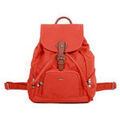 Sacs &agrave; dos sur Grenoble : Sac a dos Katana Sac &Agrave; Dos Nylon Garni Cro&ucirc;te De Cuir De Vachette K 29307 Orange