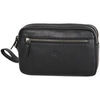 Sacoche Katana Pochette Cuir De Vachette Grain&eacute; 89610 - 2 Compartiments Noir