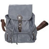 Sac a dos Katana Sac &Agrave; Dos Nylon Garni Cro&ucirc;te De Cuir De Vachette K 29307 Argent&eacute;
