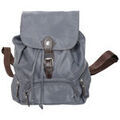 Sacs &agrave; dos sur Grenoble : Sac a dos Katana Sac &Agrave; Dos Nylon Garni Cro&ucirc;te De Cuir De Vachette K 29307 Argent&eacute;