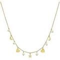Colliers sur Grenoble : Collier Orusbijoux Collier Argent Dor&eacute; &eacute;toile C?ur Et Perles Naturelles Dor&eacute;