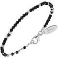 Bracelets sur Grenoble : Bracelets Orusbijoux Bracelet Argent Rhodi&eacute; Simple Perles Naturelles Noires Argent&eacute;