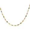 Collier Orusbijoux Collier Argent Dor&eacute; Et Pierres Naturelles Tourmaline Long Dor&eacute;