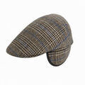 Casquettes sur Grenoble : Casquette Chapeau-Tendance Casquette Plate en Laine &agrave; Carreaux T57 Beige