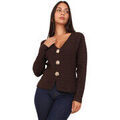 Gilets sur Grenoble : Gilet La Modeuse Tops, t-shirts pour femme - Marron -