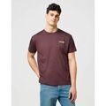 Tee-shirts sur Grenoble : T-shirt Wrangler 112371468 VINTAGE TEE-MAHOGANY