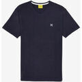 Tee-shirts sur Grenoble : T-shirt Oxbow Tee shirt uni col V 4flo brod&eacute; poitrine TIVE Bleu