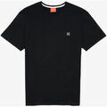 Tee-shirts sur Grenoble : T-shirt Oxbow Tee shirt uni col V 4flo brod&eacute; poitrine TIVE Noir