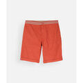 Short Oxbow Bermuda uni taille demi-&eacute;lastiqu&eacute;e OMERY Rouge