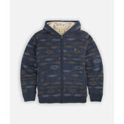 Pull Oxbow Pull jacquard zip sherpa NIGHTFALL