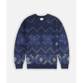 Pull Oxbow Pull jacquard &eacute;pais LANDSCAPE Bleu
