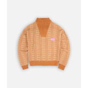 Pull Oxbow Pull turtleneck demi zipp&eacute; TANNING Marron