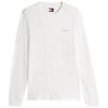Polo Tommy Jeans TEE SHIRT ML JM SLIM CHEST LINEAR LS TEE EXT - ECRU - S