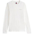 Polo Tommy Jeans TEE SHIRT ML JM SLIM CHEST LINEAR LS TEE EXT - ECRU - S