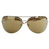 Lunettes de soleil C&eacute;line Lunettes de soleil dor&eacute;es Dor&eacute;