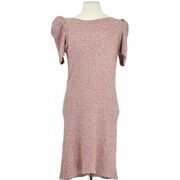 Robe Maje Robe en lin rose