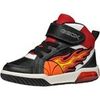 Baskets montantes enfant Geox Basket Montante &agrave; Lacets Junior Inek Boy Geobuck+Text Noir