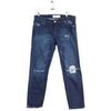 Jeans boyfriend Iro Jean droit en coton marine