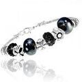 Bracelets Sc Crystal B1144-NOIR Argent&eacute; Grenoble