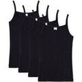 Maillots de corps Sanetta Fille Maillot de corps Paquet de 4 Noir
