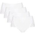 Slips Sloggi Femme Slip Paquet de 4 Pure Sense Luxe Maxi C4P Blanc