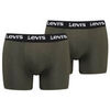 Boxers Levis MEN REPEAT LOGO BOXER BRIEF 2P - KHAKI - S Multicolore