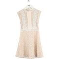 Robe courte Sandro Robe en dentelle rose