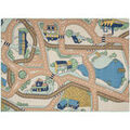 D&eacute;coration sur Grenoble : Tapis Rugsx TAPIS REBEL ROADS Playtime 32 Petite ville, 140x200 cm Beige 140x200 cm. . Maison & D&eacute;co > Tapis.