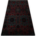 D&eacute;coration sur Grenoble : Tapis Rugsx Tapis en laine OMEGA KARAJA fleurs rubis 200x300 cm Rouge 200x300 cm. . Maison & D&eacute;co > Tapis.