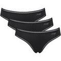 Slips Sloggi Femme Slip Paquet de 3 GO Crush Mini C3P Noir