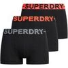 Cale&ccedil;ons Superdry Homme Cale&ccedil;on Paquet de 3 TRUNK TRIPLE PACK Noir