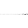 Collier Brillaxis Cha&icirc;ne maille for&ccedil;at argent rhodi&eacute; 42cm Blanc