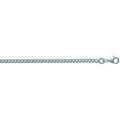 Colliers sur Grenoble : Collier Brillaxis Chaine maille gourmette argent rhodi&eacute; 70 cm Blanc