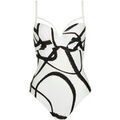 Maillots de bain Lisca Maillot de bain une pi&egrave;ce pr&eacute;form&eacute; HONOLULU Blanc