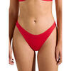 Maillots de bain Lisca Bas maillot slip de bain &eacute;chancr&eacute; taille basse Quito Rouge