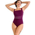 Maillots de bain sur Grenoble : Maillots de bain Lisca Maillot de bain une pi&egrave;ce sans armatures shapewear UVITA Violet