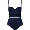Maillots de bain Lisca Maillot de bain une pi&egrave;ce pr&eacute;form&eacute; UVITA Bleu